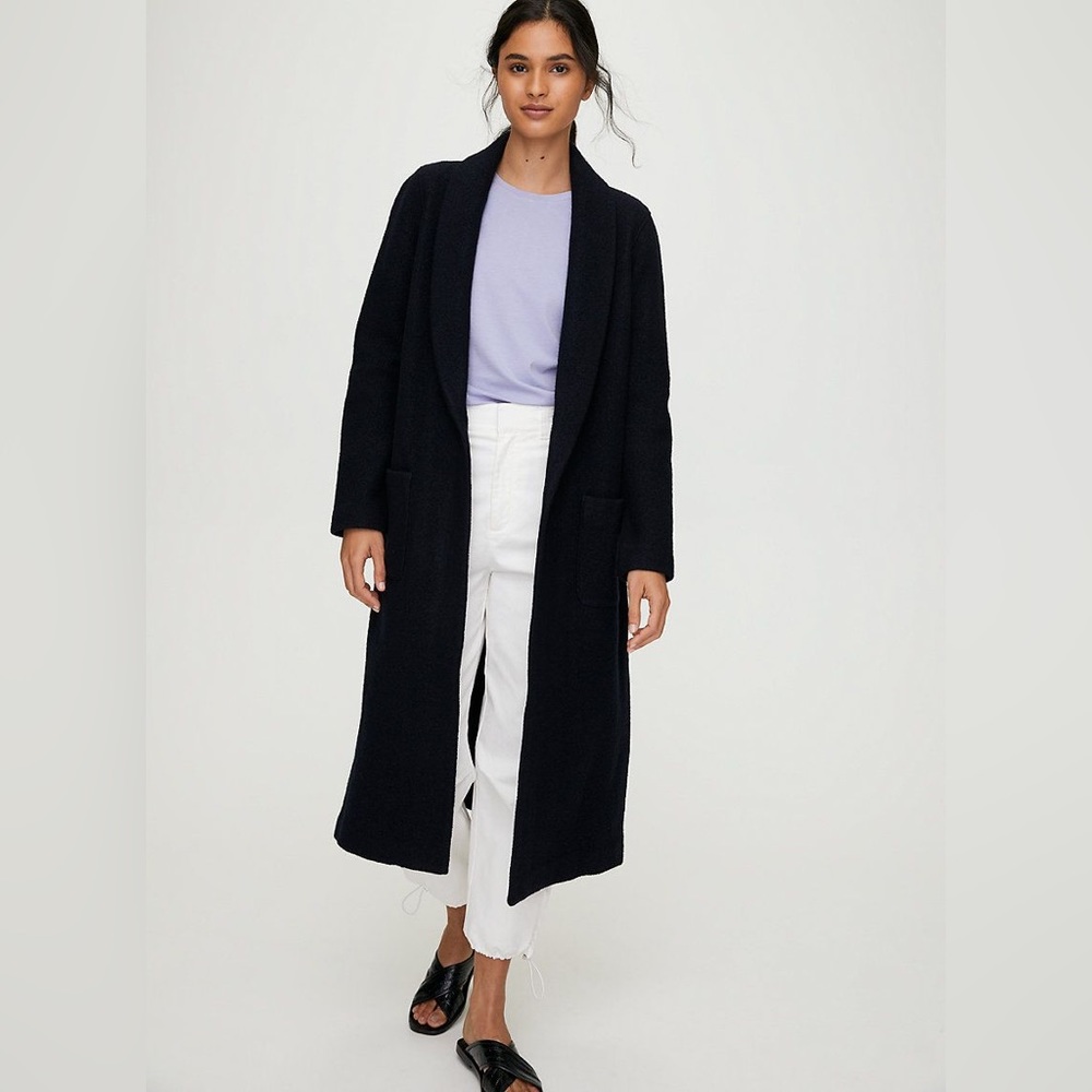 Aritzia Babaton Luxe Lounge Wool Jacket (Black XS)